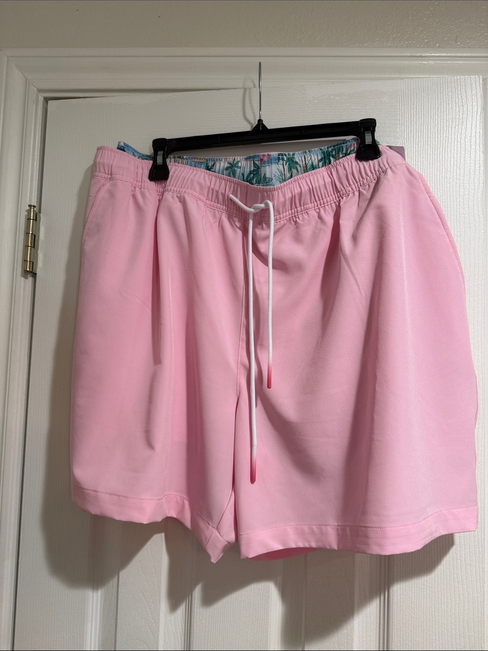 Classic Pink Drawstring Mens XXL Shorts